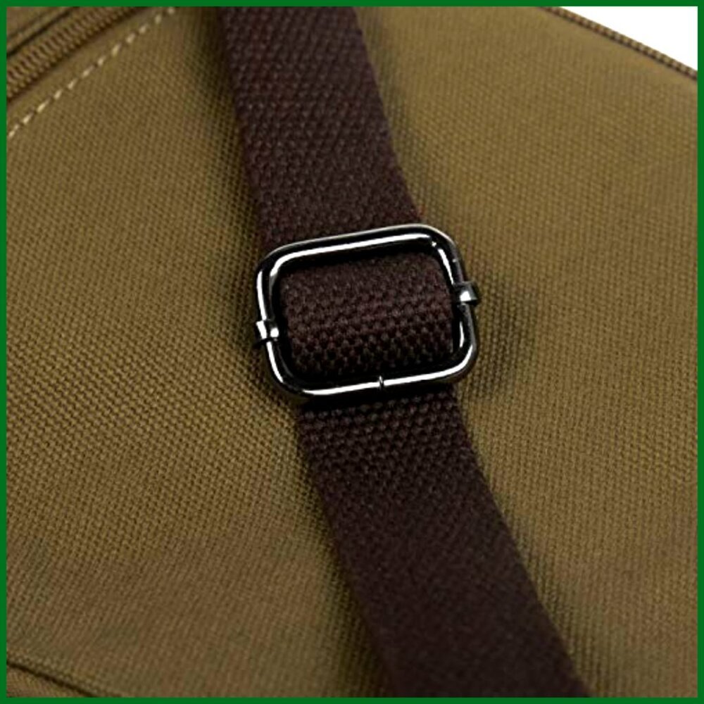 Vintage Canvas Messenger Crossbody Bag Adjustable Shoulder Strap - Picture 2 of 7